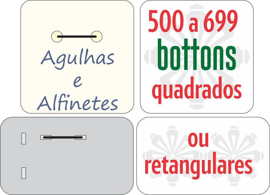 500 Bottons Personalizados